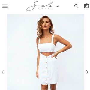 Sabo Skirt Linen Mini Dress